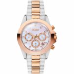 JCOU JU17055-4 Emerald Silver Stainless Steel Bracelet