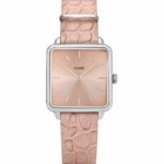 Cluse La Tétragone Silver/Soft Almond Alligator