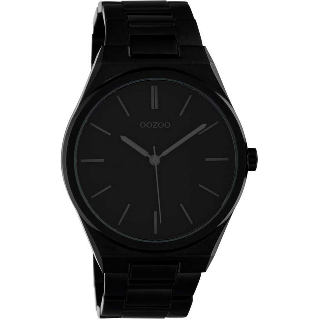 3df879e6428685a9d5acb2d088bb4a96.jpg OOZOO Timepieces Black Stainless Steel Bracelet C10339 - Image 1