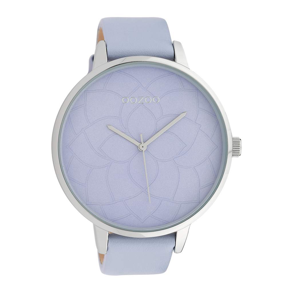 3f29ffc68d75e33b1715c63d5fc68f22.jpg OOZOO Timepieces XXL Purple Leather Strap C10103 - Image 1