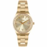 JCOU Esther Crystals Golg Stainless Steel Bracelet