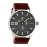 OOZOO Timepieces XXL Brown Leather Strap C10348