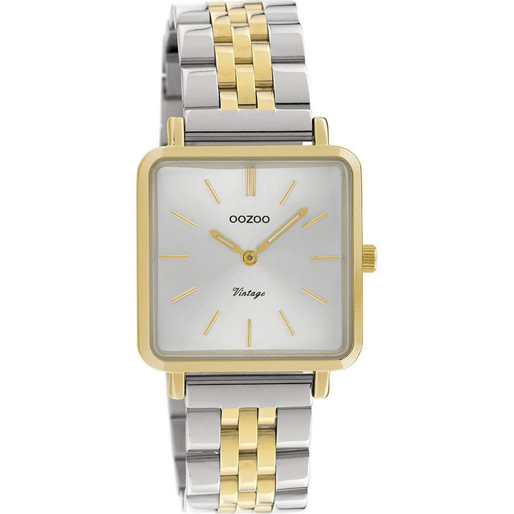 5d4c82be66d12b290f778f14fb25c4c5.jpg OOZOO Vintage Two Tone Stainless Steel Bracelet - Image 1