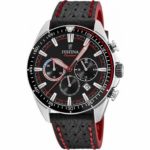 FESTINA Chronograph Black Leather Strap