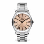 SLAZENGER style & pure silver st. steel brown dial for men