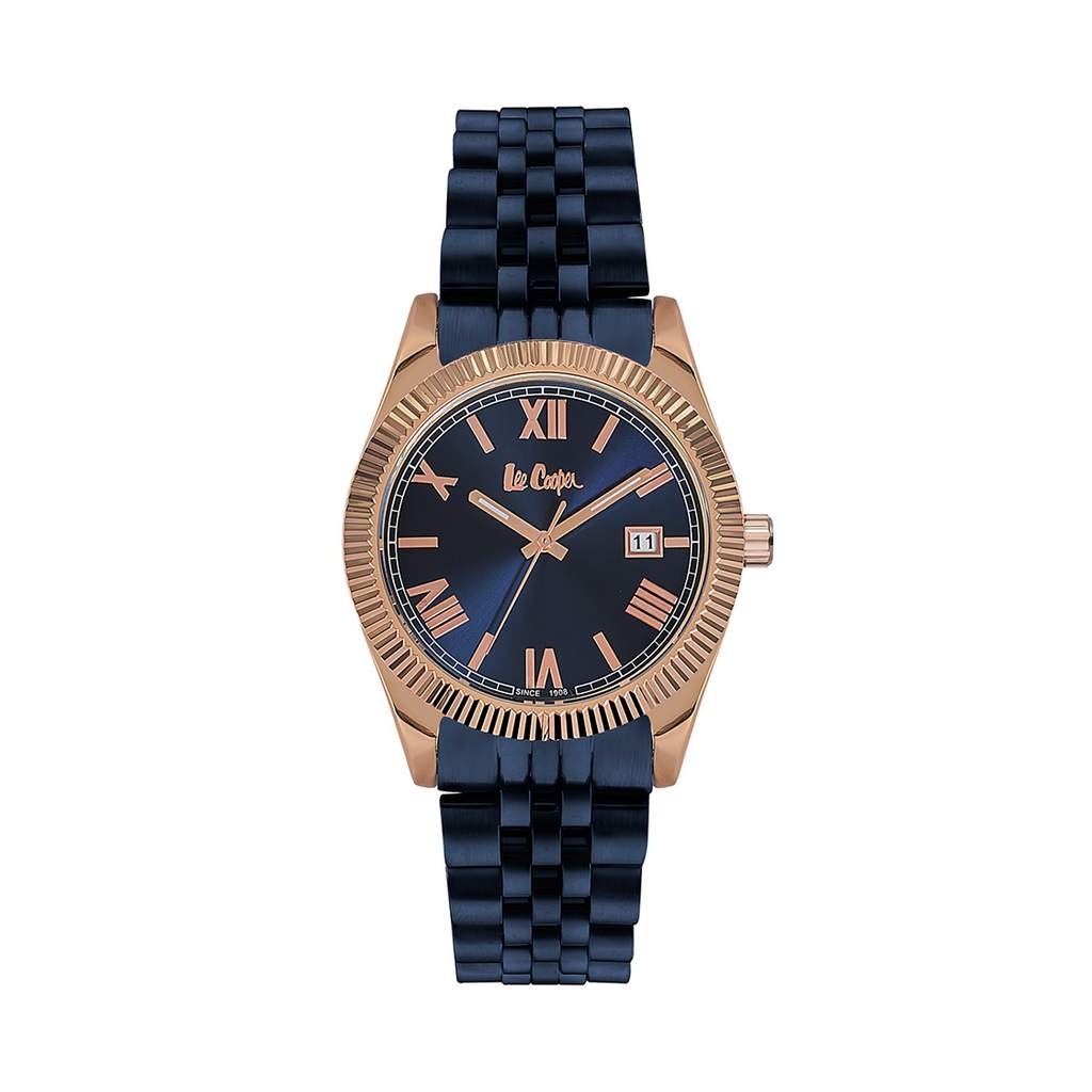 d2d1552032e4b3aec99b3de75027e403.jpg Ρολόι LEE COOPER με σκούρο καντράν και μπλε Bracelet - Image 1