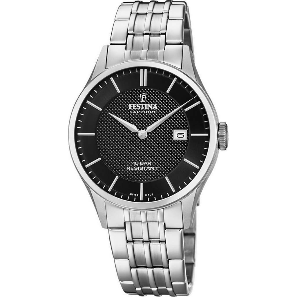 e17019022a5be314fb9bcae61ebc7b64.jpg Ρολόι FESTINA Swiss stainless steel bracelet F20005-4 - Image 1