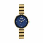 Ρολόι LEE COOPER με σκούρο καντράν και χρυσό Bracelet