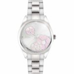 JCOU JU18007-1 Violet Silver Stainless Steel Bracelet