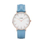 CLUSE CL18033 la boheme rose gold white/retro blue leather strap