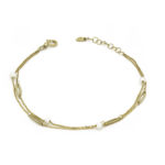 Χρυσό Βραχιόλι Κ14  Διπλή Αλυσίδα