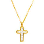 Κολιέ χρυσό Κ14 Σταυρός