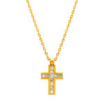 Κολιέ χρυσό Κ14 Σταυρός