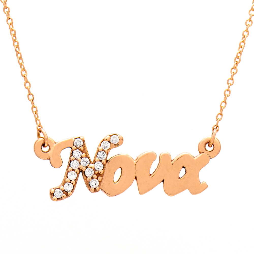 ΚΟΛΙΕ Κ14 4 Rose Gold Necklace "Godmother" - Image 1