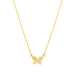 Χρυσό κολιέ Κ14 πεταλούδα