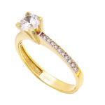 Χρυσό Δαχτυλίδι Κ9 Μονόπετρο