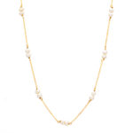 Necklace Bracelet Gold K14 Pearls - Image 3