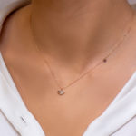 Κολιέ K14 "Mini Rose Gold Heart" - Image 2