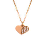 Κολιέ K14 "Mini Rose Gold Heart"