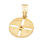 Christian charm “Constantinato” gold K9 with zircon - Image 2