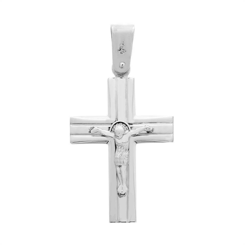 ΣΤΑΥΡΟΣ Κ9 FILVA 30276 B dior8omeno Cross White Gold K9 Polished with Crucified - Image 1