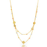 Χρυσό Κολιέ Κ14 με Διπλή Αλυσίδα