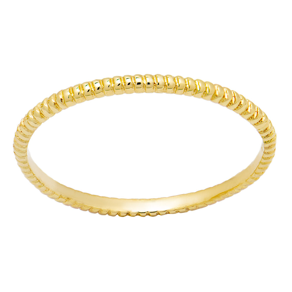 ΔΑΧΤΥΛΙΔΙ FILVA K9 24499 Χρυσό Δαχτυλίδι Κ9 "Gold Stripped Ring" - Image 1