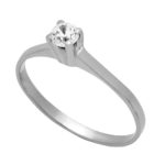 Platinum ring K14 solitaire