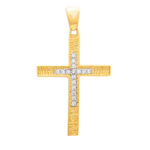 Χρυσός Γυναικείος Σταυρός Διπλής Όψεως Κ14 - Image 2