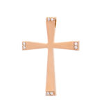 Rose Gold Cross K14 Polished