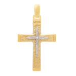 Gold Cross K14 Two-tone Matte