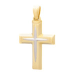 Χρυσός Ανδρικός Σταυρός Διπλής Όψεως Κ14