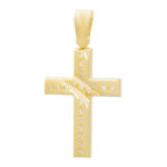Χρυσός Γυναικέιος Σταυρός Κ14 ''Τριάντος''