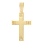 Χρυσός Γυναικείος Σταυρός Κ14 "Τριάντος"