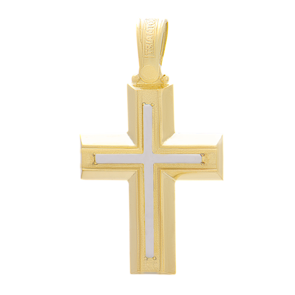 ΣΤΑΥΡΟΣ Κ14 ΤΡΙΑΝΤΟΣ Α 16 Golden Cross K14 "Triantos" Two-tone - Image 1