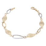 Χρυσό Βραχιόλι Κ14 Δίχρωμο