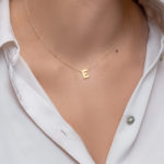 Χρυσό Κολιέ Κ9 Μονόγραμμα ''Ε" - Image 2