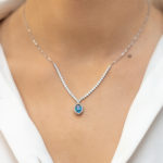 Λευκόχρυσο Κολιέ Κ14 Ροζέτα - Ριβιέρα - Image 2