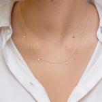 Χρυσό Κολιέ Κ14 με Ζιργκόν - Image 2