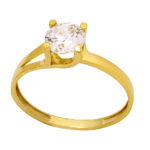 Χρυσό Δαχτυλίδι Κ9 Μονόπετρο