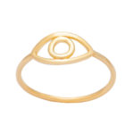 Χρυσό Δαχτυλίδι Κ14 ''Gold Eye Ring"