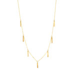 Χρυσό Κολιέ Κ9 ''Gold Drops''