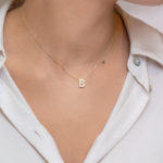 Necklace gold K14 "B" - Image 2