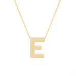 Κολιέ Χρυσό Κ14 Μονόγραμμα "Ε"