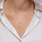 Gold K14 eye necklace - Image 2
