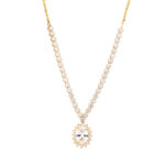 Χρυσό κολιέ Κ14 Ροζέτα-Ριβιέρα