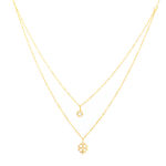 Κολιέ Χρυσό Κ14 με Διπλή Αλυσίδα