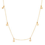 Χρυσό Κολιέ Κ14 με Ζιργκόν