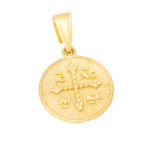 Gold Christian Charm K14 "Byzantine"