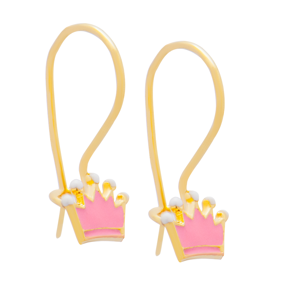 ΣΚΟΥΛΑΡΙΚΙΑ ΠΑΙΔΙΚΑ Κ9 ΚΑΘΙΟΓΛΟΥ 1 Σκουλαρίκια χρυσά Κ9 παιδικά κρεμαστά - Image 1